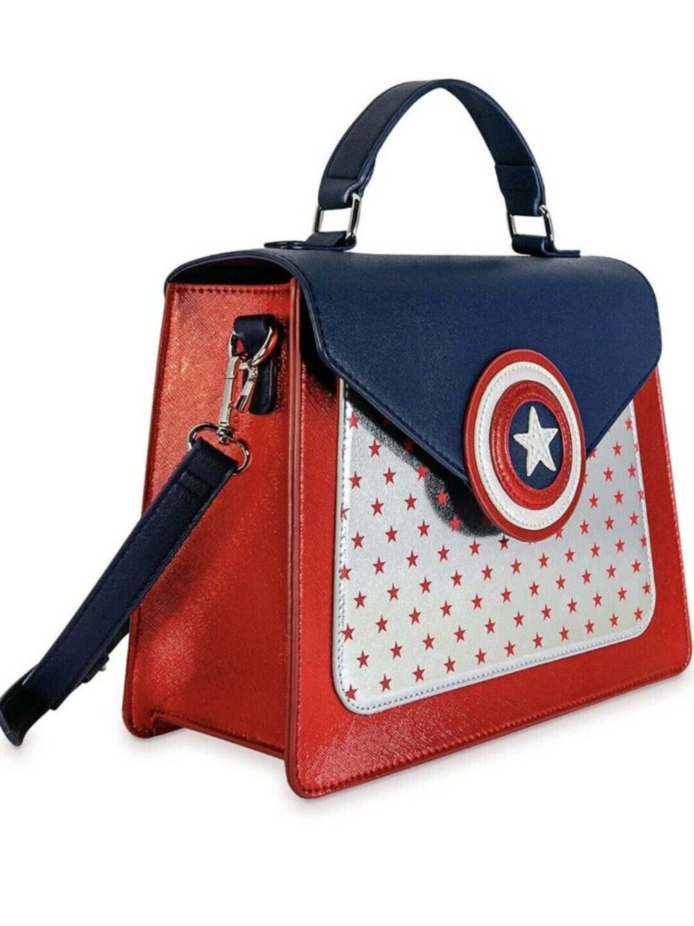 Danielle Nicole Disney Marvel Captain America Crossbody Handbag Purse NWT